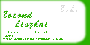 botond liszkai business card